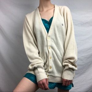 Vintage Christian Dior Creamy Cardigan Sweater